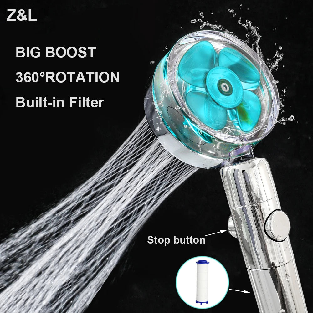 360° Rotating Shower Head