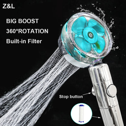 360° Rotating Shower Head
